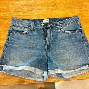 Jcrew denim shorts.